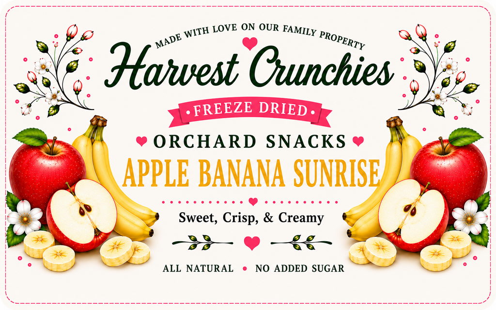 Apple Banana Sunrise - Freeze-Dried Fruit Snack