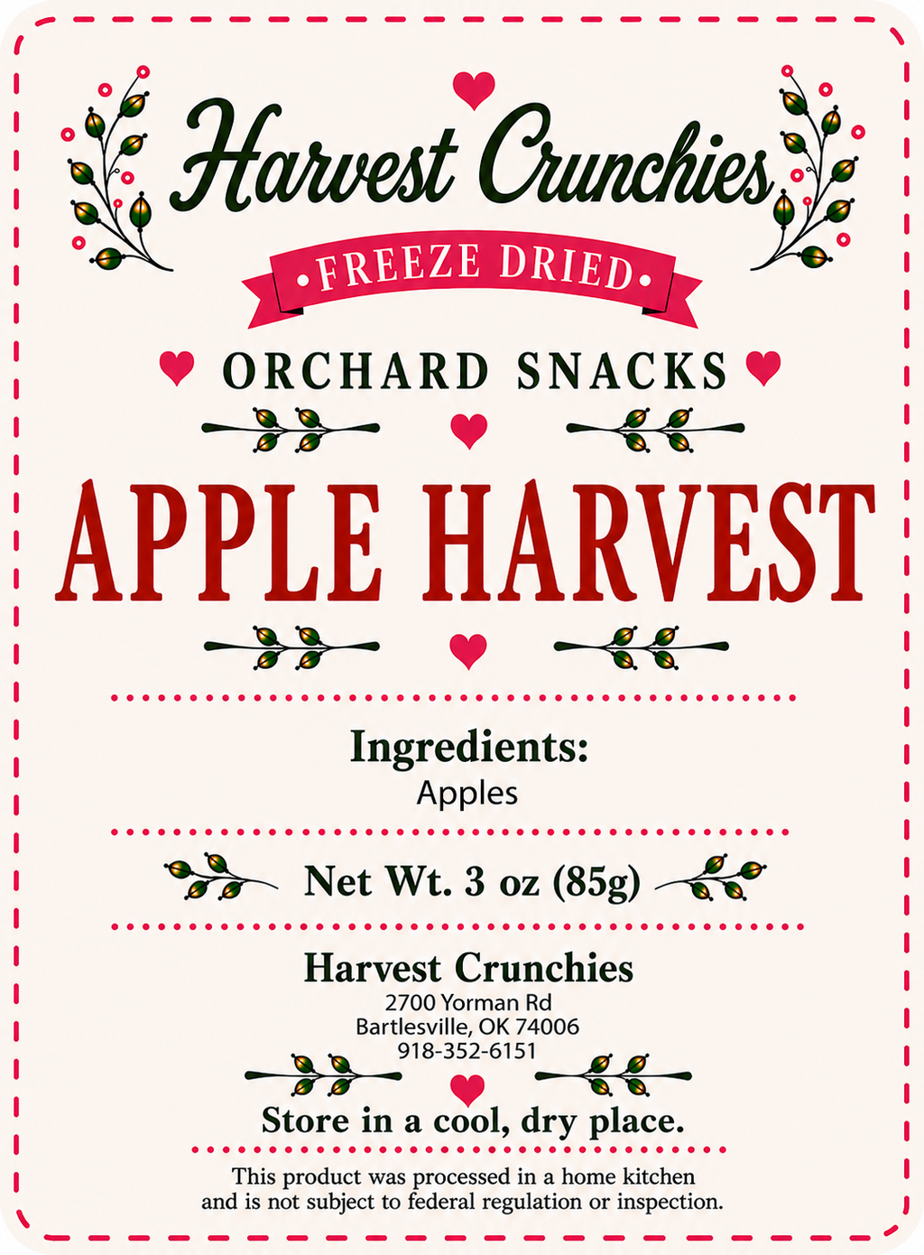 Apple Harvest - Freeze-Dried Fruit Snack