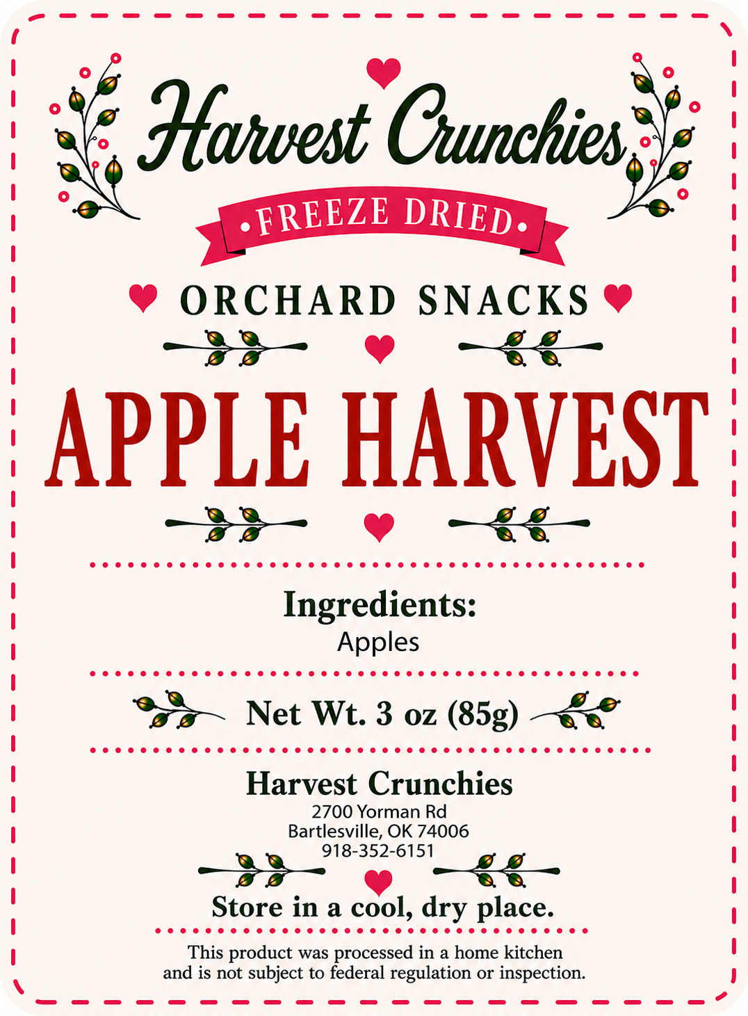Apple Harvest - Freeze-Dried Fruit Snack