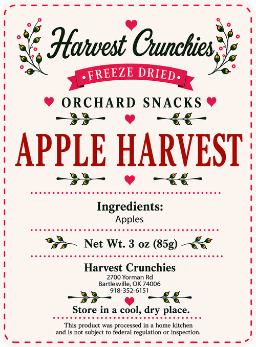Apple Harvest - Freeze-Dried Fruit Snack