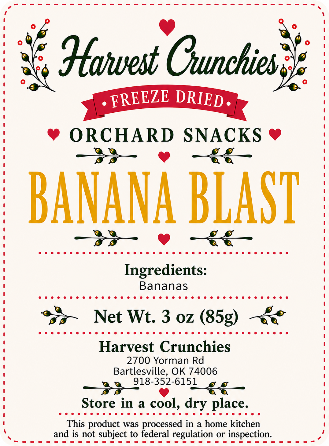 Banana Blast - Freeze-Dried Fruit Snack