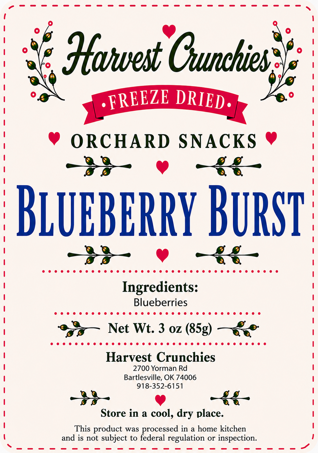 Blueberry Burst - Freeze-Dried Fruit Snack