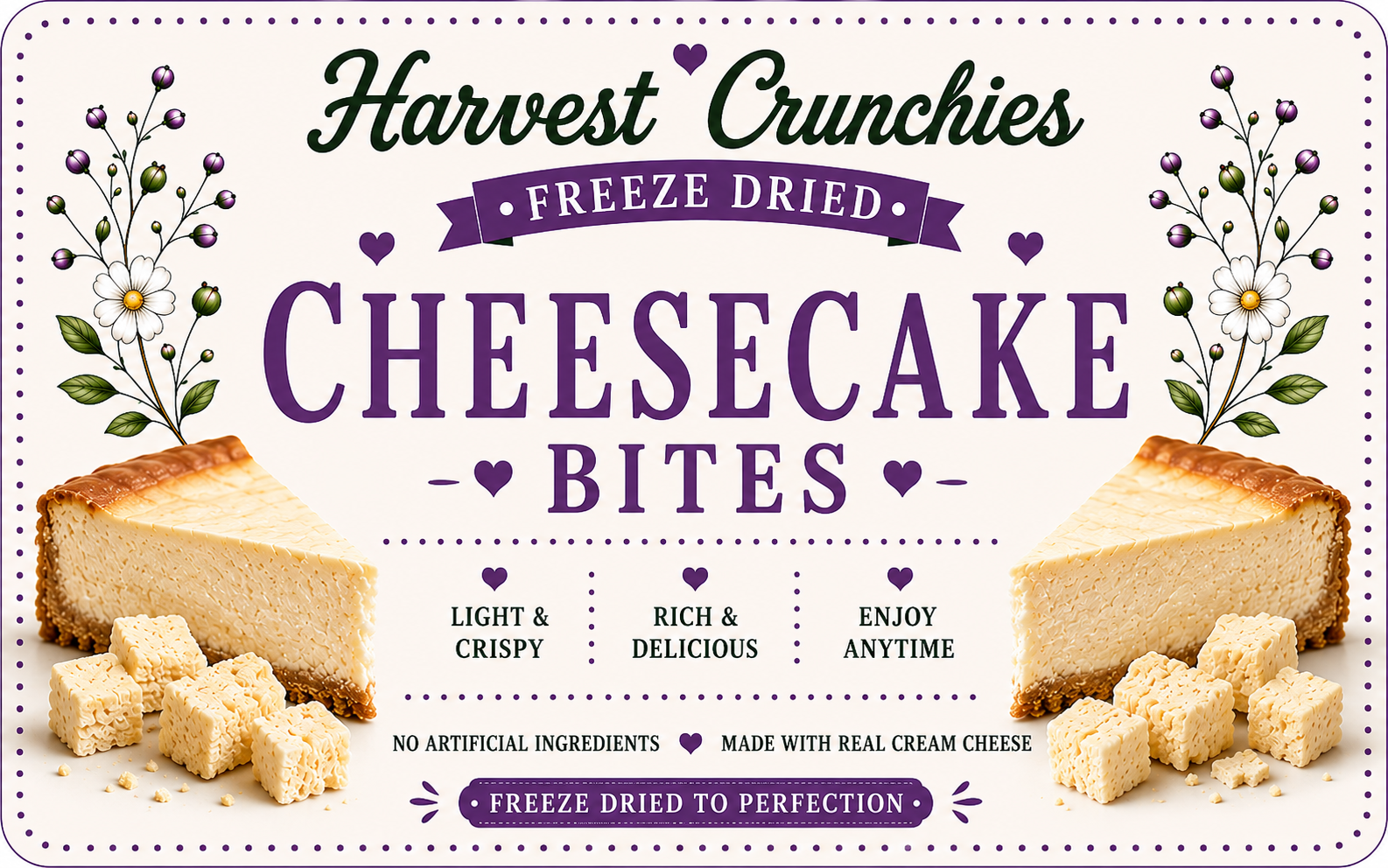 Cheesecake Bites - Freeze-Dried Dessert