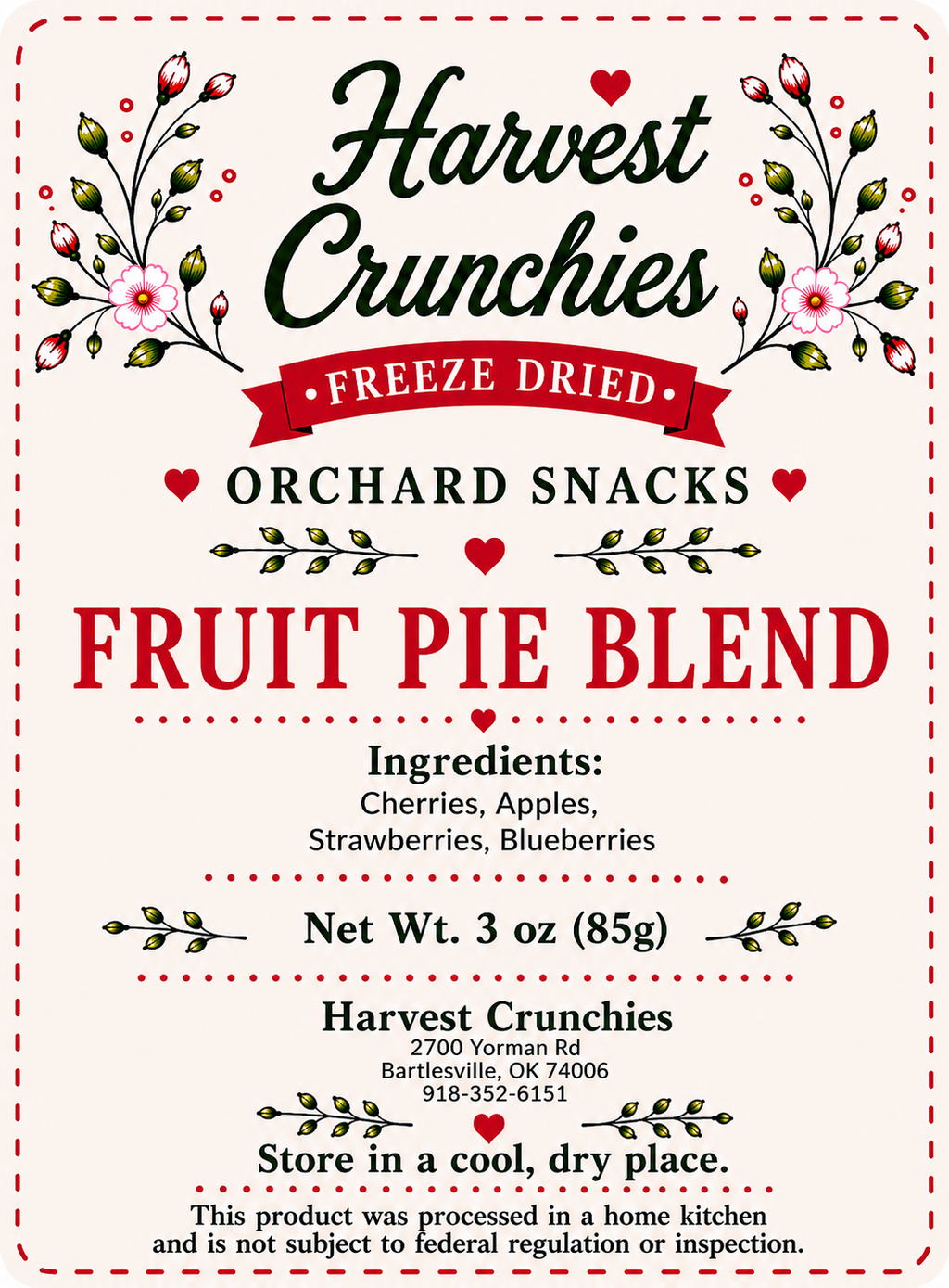 Fruit Pie Blend - Freeze-Dried Fruit Snack