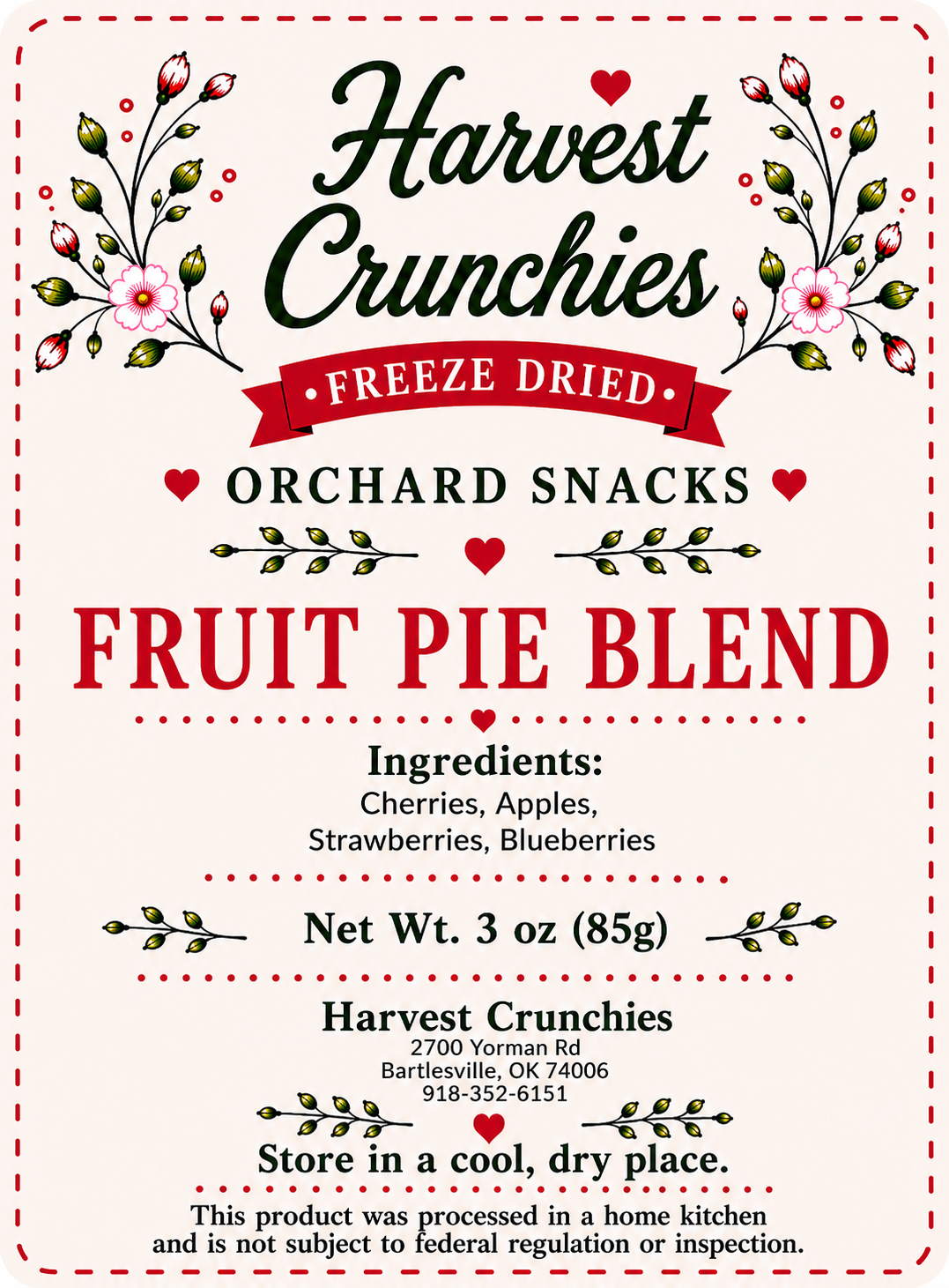 Fruit Pie Blend - Freeze-Dried Fruit Snack