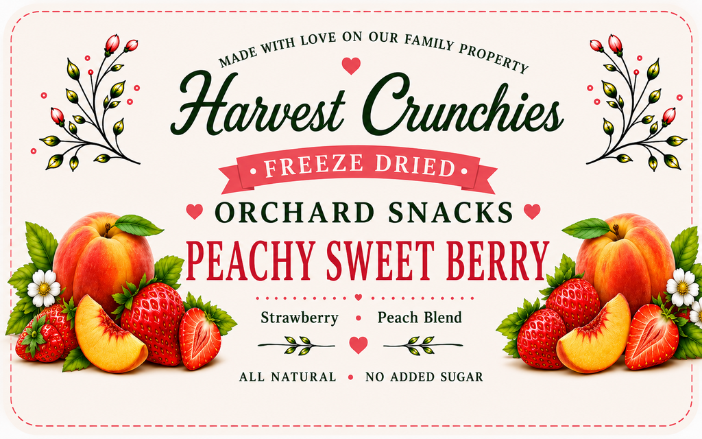 Peachy Sweet Berry - Freeze-Dried Fruit Snack